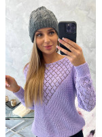 Women's cap Kalina K362 (Grafito)+(Balta)