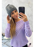 Women's cap Kalina K362 (Grafito)+(Balta)