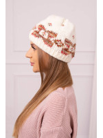 Women's cap Otylia K387 (Šilko spalva)+(Raudona)