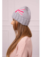 Women's cap Meghan K410 (Šviesi) grey