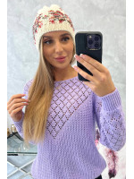 Women's cap Florencja K350 (Šilko spalva)+(Raudona)