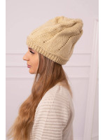 Women's cap Klarysa K393 (Smėlio spalva)