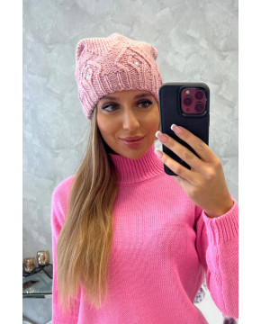 Women's cap Ramona K383 (Šviesiai) (Rožinė)