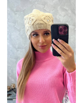 Women's cap Ramona K383 (Šviesi) (Smėlio spalva)