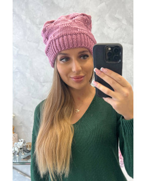 Women's cap Nastia K373 (Tamsi) (Rožinė)
