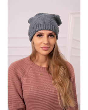 Women's cap Lorena K377 (Tamsiai pilka)