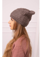 Women's cap Lorena K377 mocca