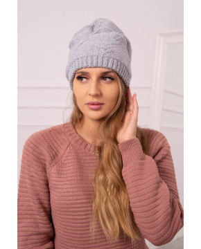 Women's cap Lorena K377 (Šviesi) grey