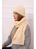 Women's setsu a shawl Adrianna K417 (Smėlio spalva)