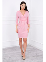 Suknelė su iškirpte nėščiosioms (Šviesiai rožinės spalvos)