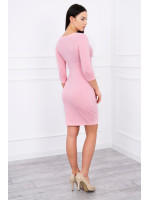 Suknelė su iškirpte nėščiosioms (Šviesiai rožinės spalvos)