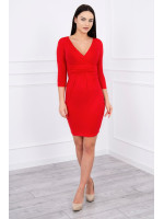 Suknelė su iškirpte nėščiosioms (Raudonos spalvos)