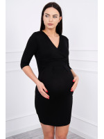 Suknelė su iškirpte nėščiosioms (Juodos spalvos)