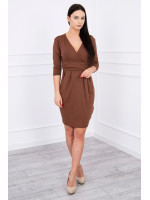 Suknelė su iškirpte nėščiosioms (Rudos spalvos)