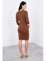 Suknelė su iškirpte nėščiosioms (Rudos spalvos)