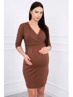 Suknelė su iškirpte nėščiosioms (Rudos spalvos)