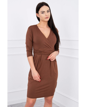 Suknelė su iškirpte nėščiosioms (Rudos spalvos) Suknelė su iškirpte nėščiosioms (Rudos spalvos)