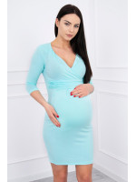 Suknelė su iškirpte nėščiosioms (Mėtos spalvos)