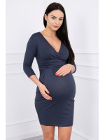 Suknelė su iškirpte nėščiosioms (Grafito spalvos)
