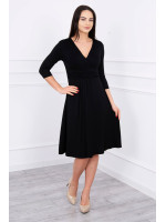 Suknelė su V formos iškirpte nėščiosioms (Juodos spalvos)