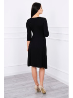Suknelė su V formos iškirpte nėščiosioms (Juodos spalvos)