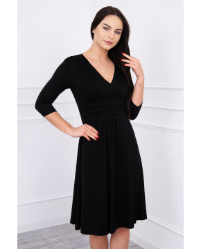 Suknelė su V formos iškirpte nėščiosioms (Juodos spalvos) Suknelė su V formos iškirpte nėščiosioms (Juodos spalvos)