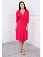 Suknelė su V formos iškirpte nėščiosioms (Fuksijos spalvos)