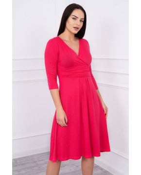 Suknelė su V formos iškirpte nėščiosioms (Fuksijos spalvos) Suknelė su V formos iškirpte nėščiosioms (Fuksijos spalvos)