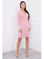 Suknelė su iškirpte nėščiosioms (Šviesiai rožinės spalvos)