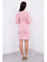 Suknelė su iškirpte nėščiosioms (Šviesiai rožinės spalvos)