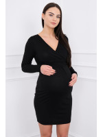 Suknelė su V formos iškirpte (Juodos spalvos)