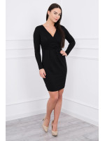 Suknelė su V formos iškirpte (Juodos spalvos)