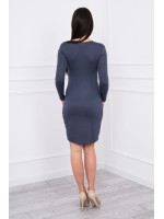 Suknelė su V formos iškirpte nėščiosioms (Grafito spalvos)