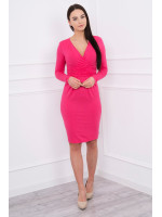 Suknelė su V formos iškirpte nėščiosioms (Fuksijos spalvos)