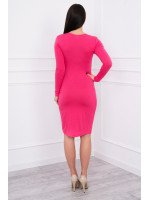 Suknelė su V formos iškirpte nėščiosioms (Fuksijos spalvos)