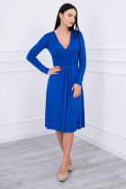 Suknelė su lengvai aptemta zona po krūtine Blue (Rugiagėlių spalva)