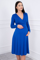 Suknelė su lengvai aptemta zona po krūtine Blue (Rugiagėlių spalva)