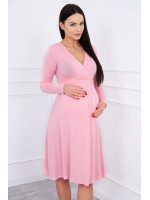 Suknelė su lengvai aptemta zona po krūtine (Šviesi)