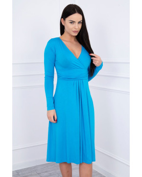 Suknelė su lengvai aptemta zona po krūtine (Turkio spalva) Suknelė su lengvai aptemta zona po krūtine (Turkio spalva)