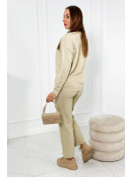 Palaidinės ir kelnių kostiumėlis (smėlio)