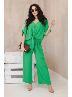 Palaidinės ir kelnių kostiumas moterims (žalias)
