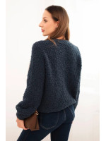 Moteriškas megztinis su mohera (Mėlynas)