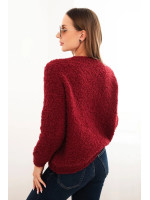 Moteriškas megztinis su mohera (Bordo)