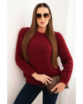 Moteriškas megztinis su mohera (Bordo)
