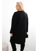 Šventinė plus size dydžio suknelė (Juoda)