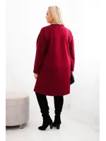 Šventinė plus size dydžio suknelė (Bordo)