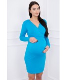 Suknelė su iškirpte nėščiosioms (Turkio spalvos)