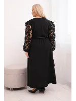 Elegantiška ilga plus size dydžio suknelė