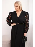 Elegantiška ilga plus size dydžio suknelė