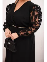 Elegantiška ilga plus size dydžio suknelė